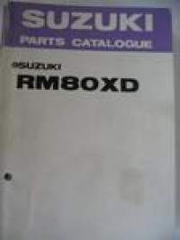 Suzuki RM80XD parts catalogue varaosaluettelo