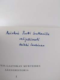 Luoteis-Laatokan murteiden äännehistoria 1, Konsonantit (signeerattu, tekijän omiste)