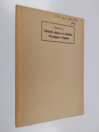 Kunna andelslag inlösa egna andelar? (särtryck ur Tidskrift, utgiven av Juridiska Föreningen i Finland 1950. Häft 4) (tekijän omiste)
