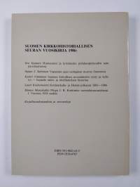 Suomen kirkkohistoriallisen seuran vuoskirja 1986