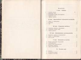 Algebran alkeet koulujen tarpeeksi. (Matematiikka, oppikirja). 1909, 6.p.