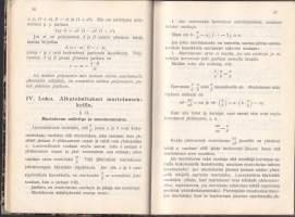 Algebran alkeet koulujen tarpeeksi. (Matematiikka, oppikirja). 1909, 6.p.