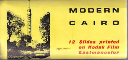 Modern Cairo. 12 slides printed on Kodak Film Eastmancolour. Moderni Kairo - 12 diakuvaa, sarja 3.