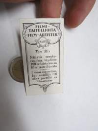 Tom Mix, filmitähti - Filmitaiteilijoita, savukerasian mukana tullut -keräilykuva