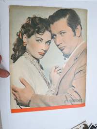 Elokuva-Aitta 1952 nr 1, kansi Deborah Kerr, Synnin uhri, Marlon Brando, Eija &amp; Veikko Itkonen, Miestä vaihtaen tähdeksi - Ava Gardner, Yvonne de Carlo