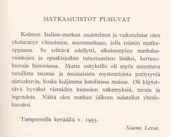 Seutulasta Sisiliaan, 1955. Totta ja tarinaa.