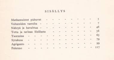 Seutulasta Sisiliaan, 1955. Totta ja tarinaa.