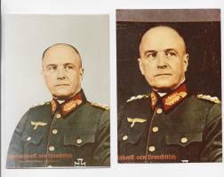 Heinrich Alfred Hermann Walther von Brauchitsch oli saksalainen sotamarsalkka ja maavoimien komentaja toisen maailmansodan alussa - valokuva 2 kpl erå