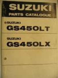 Suzuki GS450LT GS450LX parts catalogue varaosaluettelo