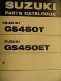 Suzuki GS450T GS450ET parts catalogue varaosaluettelo