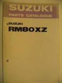 Suzuki RM80XZ vm.1982 parts catalogue varaosaluettelo
