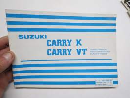 Suzuki Carry K - Carry VT 1983 -käyttöohjekirja / owner´s manual / bilägarhandbok
