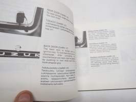 Suzuki Carry K - Carry VT 1983 -käyttöohjekirja / owner´s manual / bilägarhandbok