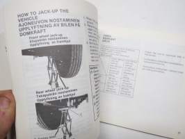Suzuki Carry K - Carry VT 1983 -käyttöohjekirja / owner´s manual / bilägarhandbok