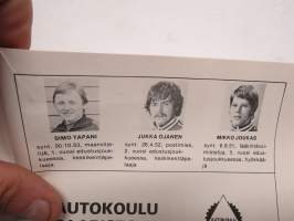 Paimion Haka 1976 IV Divisioona jalkapallo -käsiohjelma