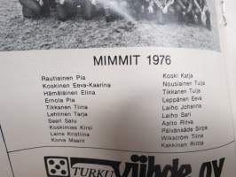 Paimion Haka 1976 IV Divisioona jalkapallo -käsiohjelma