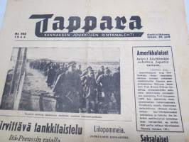 Tappara - Kannaksen joukkojen rintamalehti 1944, nr 862, ilmestynyt 25.10.1944 -front magazine