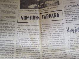 Tappara - Kannaksen joukkojen rintamalehti 1944, nr 875, ilmestynyt 9.11.1944, viimeinen numero