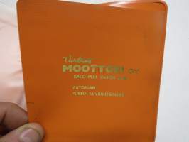 Virtasen Moottori Oy - Salo -mainoskotelo auton asiapapereille / ajokortille