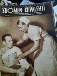 Suomen Kuvalehti 1940 nr 6 sotasairaala, sissejä koulutetaan, ryssien lahja Suomen ilmavoimille