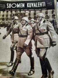 Suomen Kuvalehti 1940 nr 24 Mussolini lähtenyt sotaan, Kulosaaren talonpoikaismökki
