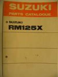 Suzuki RM125X parts catalogue varaosaluettelo