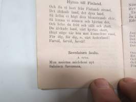Text till Finska Sångarkören MM´s (Muntra Musikanter) Student-Konserter i Stockholm 1886