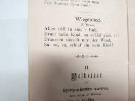 Text till Finska Sångarkören MM´s (Muntra Musikanter) Student-Konserter i Stockholm 1886