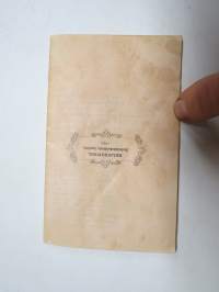 Text till Finska Sångarkören MM´s (Muntra Musikanter) Student-Konserter i Stockholm 1886