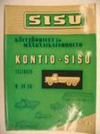 Sisu Kontio-Sisu  K-34 SU teliauto käyttöohjeet ja määräaikaishuolto
