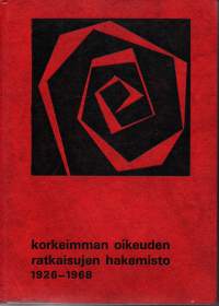 Korkeimman oikeuden ratkaisujen hakemisto 1926-1968