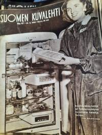Suomen Kuvalehti  1948 nr 47 (20.11.) amerikkalainen keittiö, Kalevala-korut, työtehonäyttely
