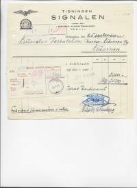 Signalen Helsingfors 1951  - firmalomake