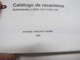 Lada 117, 1118, 1119 Parts Catalogue -varaosaluettelo