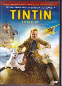 DVD Tintin seikkailut - Yksisarvisen salaisuus, 2011. Jamie Bell, Andy Serkis, Daniel Craig