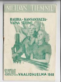 SKDL:n vaaliohjelma 1948