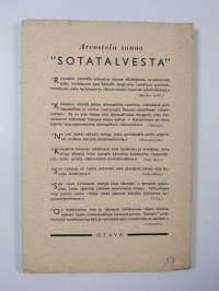 Sotatalvi : runovalikoima