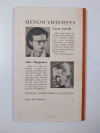 Menon yhteisyys : vaelluslauluja