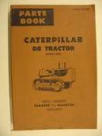 Caterpillar D8 Tractor power shift Parts Book varaosaluettelo