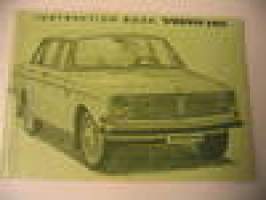 Volvo 140 instruction book