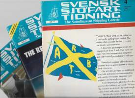 Svensk Sjöfarts Tidning The Skandinavian Shipping Gazette 1988  nr 4,8 ja 9 yht 3 lehteä