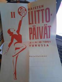 TUL Naisten liittopäivät 3.-4.6.1961 Turussa