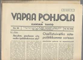 Vapaa Pohjola ja kansan tahto 13.12.  1945
