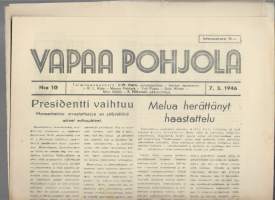 Vapaa Pohjola ja kansan tahto 7.3.  1945