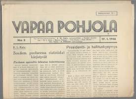 Vapaa Pohjola ja kansan tahto 17.1.  1945