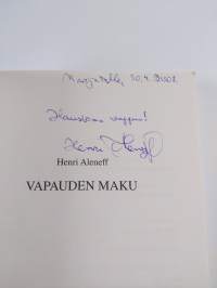 Vapauden maku (signeerattu, tekijän omiste)