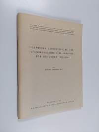 Finnische linguistische und volkskundliche Bibliographie für die Jahre 1962-1964