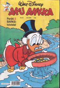 Aku Ankka 1994 N:o 24 (15.6.1994).2 kpl Barks-herkkuja - Rinteiden rämäpäät/Roope-setä - Laivarottia ja kultajyviä