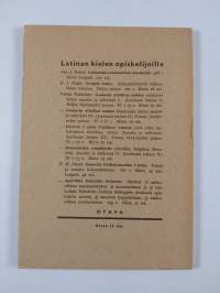 Liviuksen &quot;Rooman historian&quot; XXI kirjan Sanasto ja selityksiä - Lectiones latinae  IV - Titi livi ab urbe condita liber XXI