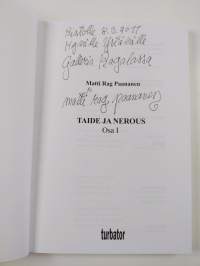 Taide ja nerous Osa I (signeerattu, tekijän omiste)